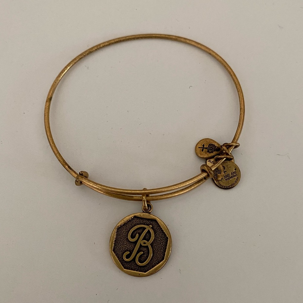 Alex and Ani initial bracelet